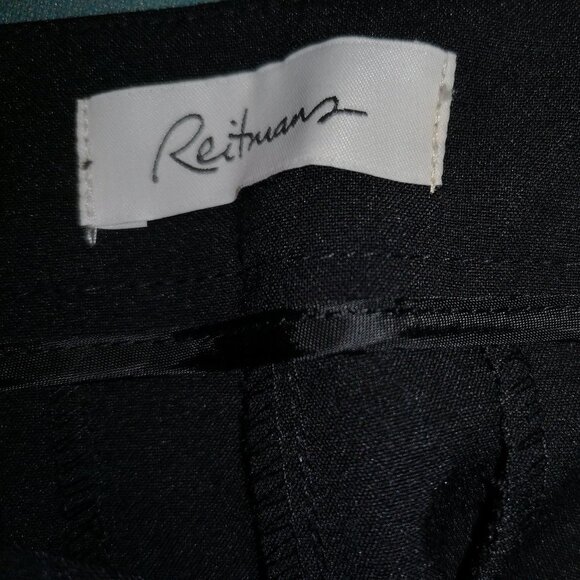 Reitmans  Ladies Size 7 Black Straight Leg Loose Fit Dress Pants - Picture 3 of 7